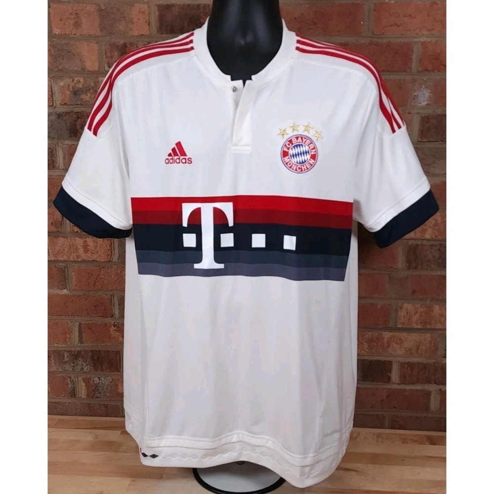 2015/16 Bayern Munich Away Soccer Jersey Football Shirt Mens XL AH4790 Adidas